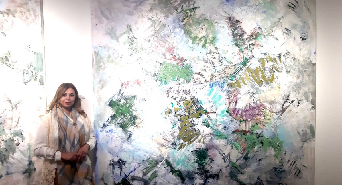 Soumaya showing the work of artist Kico Camacho