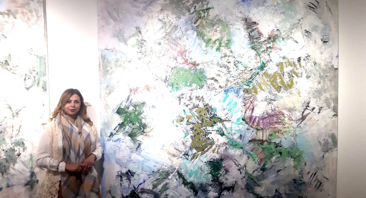 Soumaya showing the work of artist Kico Camacho